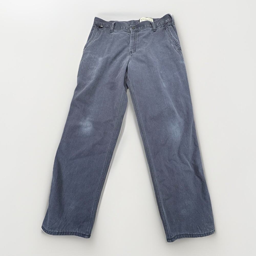 Carhartt FR Flame Resistant Cat 2 2112 Blue Work Pants Men’s 36x32 - Picture 1 of 12